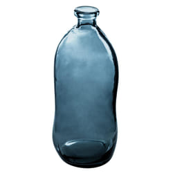 Vase bouteille verre recyclé orage H73