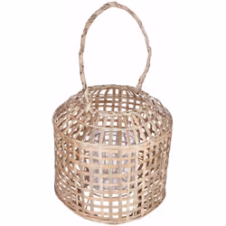 Apportez une touche ethnique à votre décoration avec cette lanterne en bambou. FICHE TECHNIQUE - Lanterne en bambou. - Photop ...