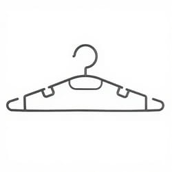 5five Lot de 10 Cintres pour Organisation de Penderie et Rangement Vêtements, de Couleur Gris et 40 cm