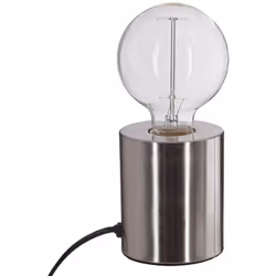 Vous aimez les luminaires modernes, tout en sobriété ? Alors, la lampe socle acier brossé "Saba" Atmosphera devrait vous plai ...