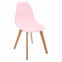 Description générale Ajoutez une touche de modernité à la chambre de votre enfant avec cette chaise rose au style scandinave, ...