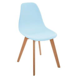 Atmosphera - Chaise enfant pieds bois bleu