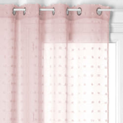 Atmosphera - Voilage Lily rose clair 140x240cm créateur d'intérieur