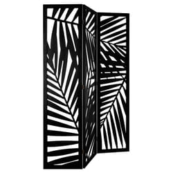 Paravent noir contemporain