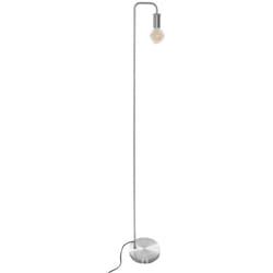 Atmosphera - Lampadaire droit en métal Keli Argent H150