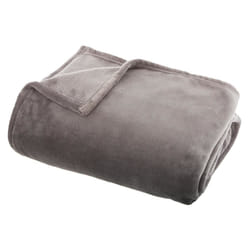 Plaid flanel gris 130X180