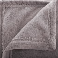 Plaid flanel gris 130X180