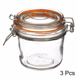 Pot à terrine en verre - 5five - Lot de 3 - 325 ml - Compatible congélateur - Lave-vaisselle