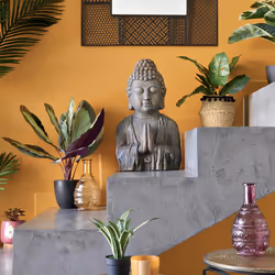 Bouddha effet bois H49