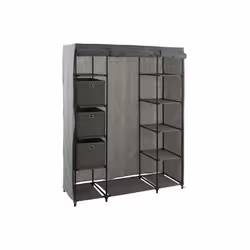 FIVE Armoire 1 penderie 11 etages 3 boites - H170cm