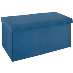 Description générale Ajoutez une touche d'élégance à votre intérieur avec le Pouf Pliant Tess en Velours Bleu de la marque At ...