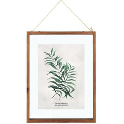 Cadre décoratif Feuilles en Bois et Verre 38 x 48 cm Atmosphera