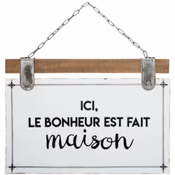 Vous raffolez des citations ? Cette plaque "Kolia" Atmosphera est faite pour vous ! Elle apportera une touche rétro dans votr ...