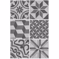 Sticker illustré ciment 30 x 40 cm - Atmosphera createur d'interieur. Couleur : Gris clair. Matière principale : . Longueur : ...