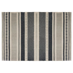 Tapis en Coton Imprimé Box Gris