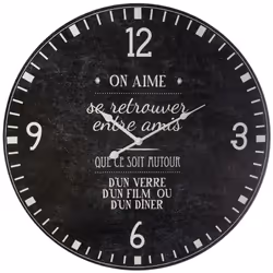 Laissez-vous séduire par l'allure vintage de cette horloge Atmosphera : un accessoire déco incontournable pour créer un look  ...