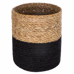 Panier Jute Roseau Noir x 4