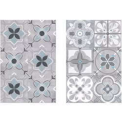 Sticker carrelage effet ciment - Atmosphera createur d'interieur. Couleur : Modèle b. Matière principale : Pvc. Longueur : 30 ...