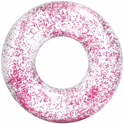 Bouée brillant 119 cm - Intex. Couleur : Rose. Matière principale : Pvc_. Longueur : 119.00 cm. Largeur : 119.00 cm. Hauteur  ...