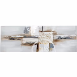 Tableau Toile murale Peinture en relief Abstrait 150 x 50 cm - Atmosphera (-) Dimensions : L. 150 x l. 3 x H. 50 cm - Matière ...