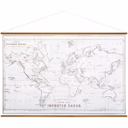 Un petit tour du monde dans votre salon, ça vous tente ? Pour cela, accrochez la toile "Mapmonde" Atmosphera. L'atout vintage ...