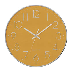 Pendule Silence Plastique Argent