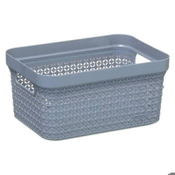 Panier en plastique - FIVE - Modèle Scandinave - 17L - Gris - Dimensions 385x27x223cm