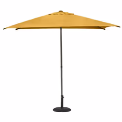 Accessoire essentiel pour profiter des belles journées d'été en toute sécurité, le parasol droit carré "SOYA" Hespéride est m ...