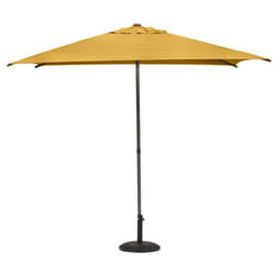 Hesperide - Parasol droit carré Soya jaune moutarde D2,5x2,5m en acier - Hespéride