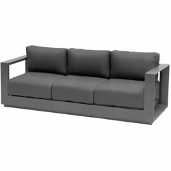 Confortable et élégant, le canapé de jardin "ALLURE" Hespéride est indispensable sur une grande terrasse pour recevoir et sav ...