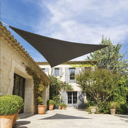 Hesperide - Voile d ombrage triangulaire Shae ardoise 3x3x3m en polyester - Hespéride