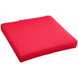 Galette de chaise à scratch Korai grenade 40x40x4cm en polyester - Hespéride
