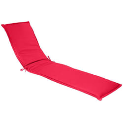 Hesperide - Coussin de transat - Rouge grenade - l 190 x p 60 cm - Gamme Korai - Livraison gratuite