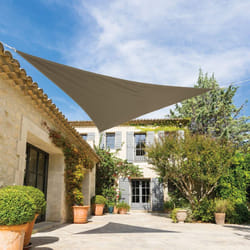 Hesperide - Voile d ombrage triangulaire Shae noisette 3x3x3m en polyester - Hespéride