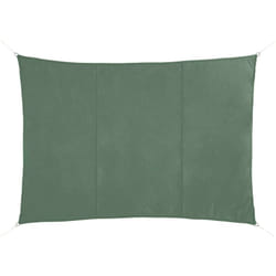 Voile d ombrage rectangulaire Shae vert olive 4x3m en polyester - Hespéride