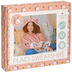 Grâce au plaid à manches à capuche Atmosphera for kids en forme d'animal, les petits auront leur propre protection antifroid. ...