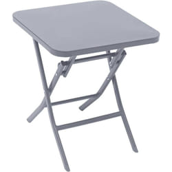 Hesperide - Table basse d'appoint pliante en acier 'Greensboro' - Gris - l 40 x l 40 x h 45 cm - Livraison gratuite