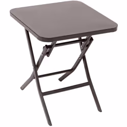 Idéale pour aménager un petit espace extérieur, la table d'appoint de jardin carrée "GREENSBORO" Hespéride allie design et pr ...