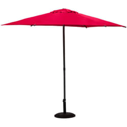Hesperide - Parasol droit rond Soya grenade D2,7m en acier - Hespéride
