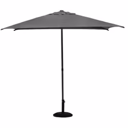 Description générale Protégez-vous du soleil cet été avec le parasol central carré 'Soya' en coloris ardoise de la marque Hes ...