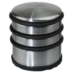 Porte Stop - Métal - O7xH7.4cm - Couleur Gris - Forme Cônique - Revêtement Antidérapant