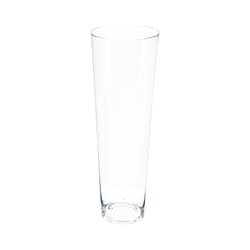 Vase conique transparent H50 cm