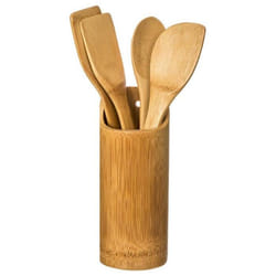 5five - pot à ustensiles avec 4 spatules bambou