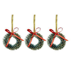 Sujet de Noël 3 Couronnes Soir 5cm Vert