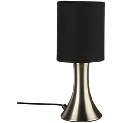 Atmosphera - Lampe tactile Toga noir H28cm créateur d'intérieur