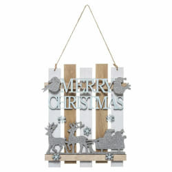 Paris Prix Décoration de Noël Planche 23cm - Argent