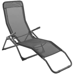 Transat Siesta en acier gris - Hespéride