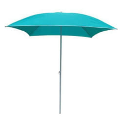 Parasol de Plage Carré Helenie 172cm Turquoise