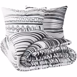 Comblez vos envies d'ailleurs sans quitter votre intérieur avec la parure de lit "Etnik" Atmosphera. Linge de lit propice à l ...