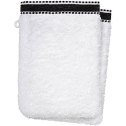 Lot de 2 gants de toilette Joia blanc 15x21cm Atmosphera créateur d'intérieur
